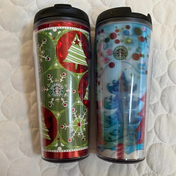Starbucks 2002 2004 Christmas Tumblers 3D